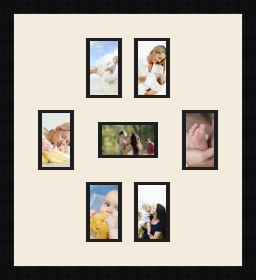 passe partout  6 - 8x13 and 1 - 13x8 photos