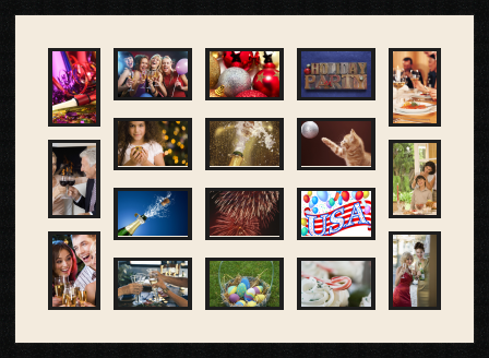 passe partout  6 - 10x15 and 12 - 15x10 photos