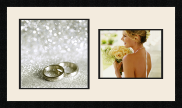 passe partout  1 - 30x30 and 1 - 28x22 photos