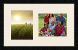 passe partout  1 - 20x25 and 1 - 25x20 photos