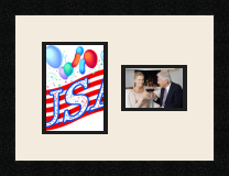 passe partout  1 - 13x18 and 1 - 13x9 photos