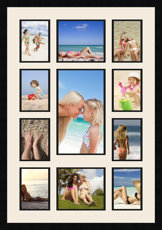 passe partout  8 - 13x18 and 2 - 20x18 and 1 - 20x35 photos