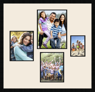 passe partout  1 - 25x33 and 2 - 20x25 and 1 - 13x18 photos