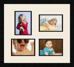 passe partout  1 - 13x18 and 3 - 18x13 photos