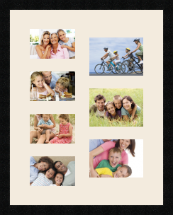 passe partout  4 - 15x10 and 3 - 18x13 photos