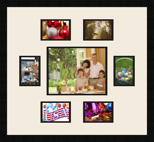 passe partout  4 - 13x9 and 2 - 9x13 and 1 - 25x20 photos