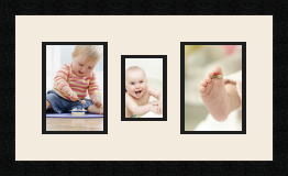 passe partout  2 - 13x18 and 1 - 9x13 photos