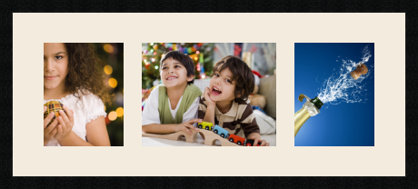 passe partout  2 - 20x25 and 1 - 33x25 photos