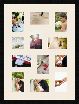 passe partout  6 - 10x15 and 4 - 15x10 and 2 - 10x10 photos