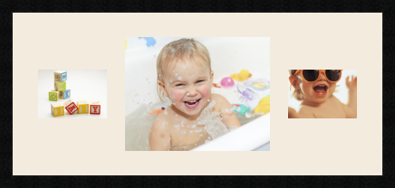 passe partout  2 - 18x13 and 1 - 35x28 photos