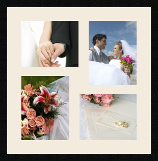 passe partout  2 - 25x20 and 2 - 22x28 photos