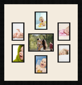 passe partout  6 - 9x13 and 1 - 18x13 photos