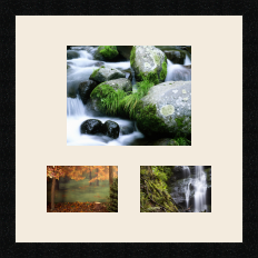 passe partout  1 - 25x20 and 2 - 15x10 photos