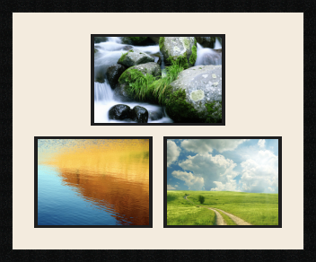 passe partout  1 - 32x22 and 2 - 28x22 photos