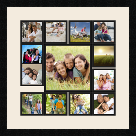 passe partout  12 - 10x10 and 1 - 21x21 photos