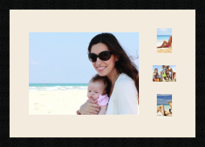 passe partout  1 - 35x27 and 2 - 7x9 and 1 - 9x7 photos