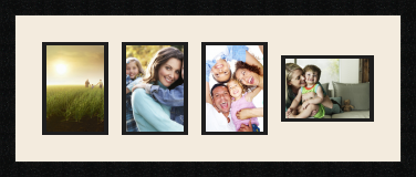 passe partout  3 - 13x18 and 1 - 18x13 photos