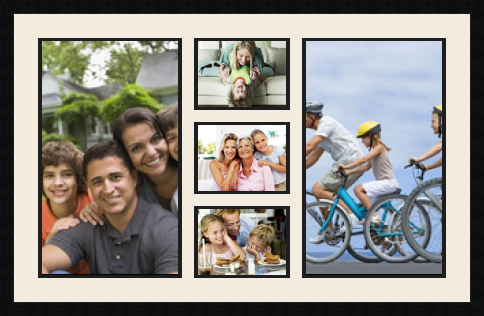 passe partout  2 - 30x50 and 3 - 20x15 photos