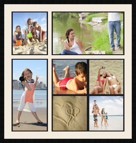 passe partout  1 - 25x30 and 1 - 50x30 and 1 - 25x50 and 4 - 25x25 photos