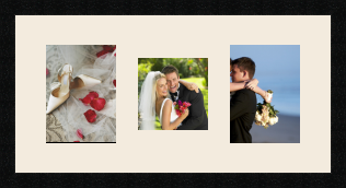 passe partout  2 - 15x20 and 1 - 15x15 photos