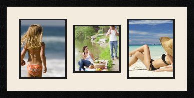 passe partout  2 - 20x25 and 1 - 20x20 photos