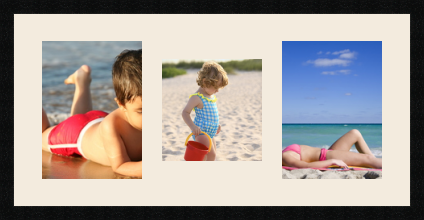 passe partout  2 - 23x30 and 1 - 23x23 photos