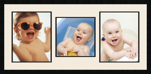 passe partout  2 - 28x35 and 1 - 28x28 photos