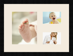 passe partout  1 - 20x25 and 2 - 15x10 photos