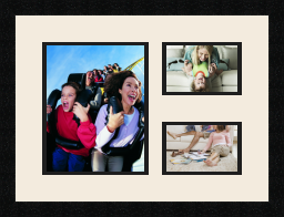 passe partout  1 - 20x25 and 2 - 15x10 photos