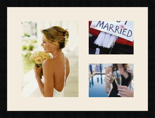 passe partout  1 - 25x33 and 2 - 20x15 photos