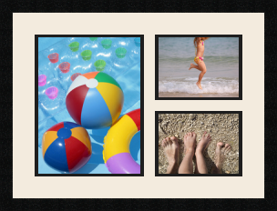 passe partout  1 - 25x33 and 2 - 20x15 photos