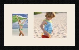 passe partout  1 - 13x18 and 1 - 25x20 photos