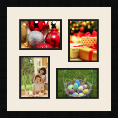 passe partout  2 - 18x13 and 2 - 13x18 photos