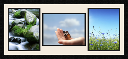 passe partout  2 - 23x30 and 1 - 30x23 photos