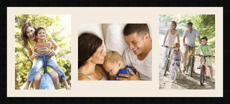 passe partout  2 - 25x33 and 1 - 33x25 photos