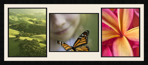 passe partout  2 - 28x35 and 1 - 35x28 photos