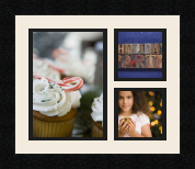 passe partout  1 - 15x22 and 2 - 10x10 photos