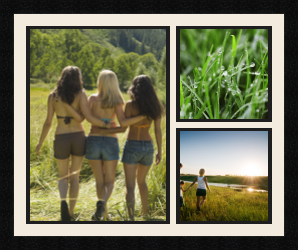 passe partout  1 - 30x42 and 2 - 20x20 photos