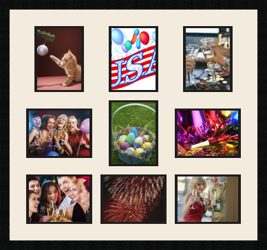 passe partout  4 - 15x20 and 5 - 20x15 photos