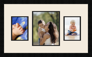 passe partout  2 - 13x18 and 1 - 20x25 photos