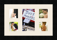 passe partout  4 - 8x8 and 1 - 10x17 photos