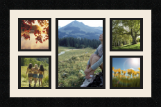 passe partout  4 - 10x10 and 1 - 15x22 photos