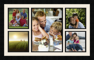 passe partout  4 - 15x15 and 1 - 23x32 photos