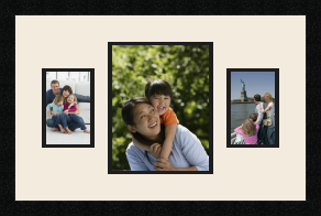 passe partout  2 - 10x15 and 1 - 20x25 photos