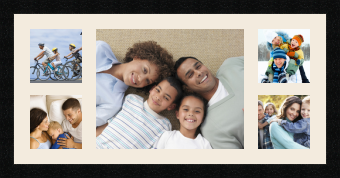 passe partout  4 - 13x13 and 1 - 33x27 photos