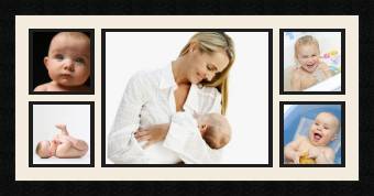 passe partout  4 - 13x13 and 1 - 33x27 photos