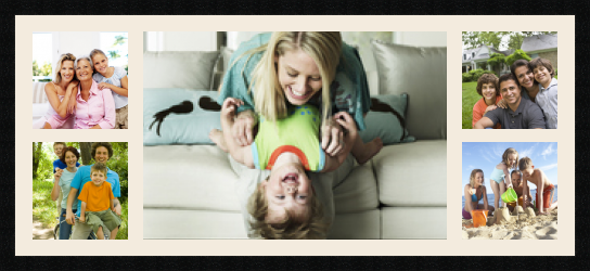 passe partout  4 - 20x20 and 1 - 60x42 photos