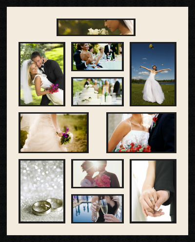 passe partout  1 - 34x8 and 4 - 20x28 and 4 - 23x13 and 2 - 30x18 photos