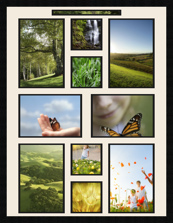 passe partout  1 - 30x3 and 4 - 20x30 and 4 - 14x14 and 2 - 28x19 photos