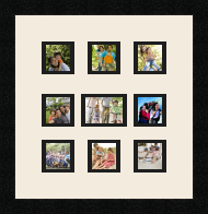 passe partout  8 - 7x7 and 1 - 9x7 photos